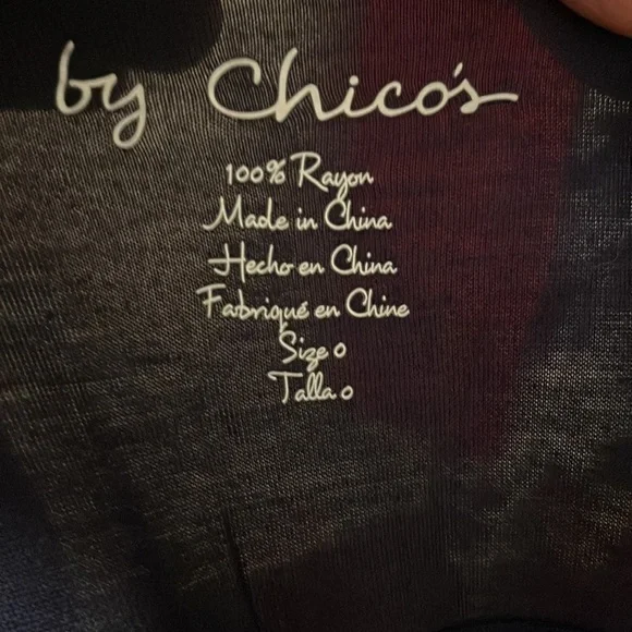 Euc Chico’s Ladies Asymmetrical Tunic Top. - Picture 5 of 6